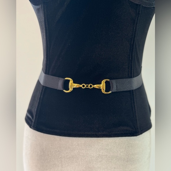 NWOT! Black Velvet Bustier - Picture 7 of 15